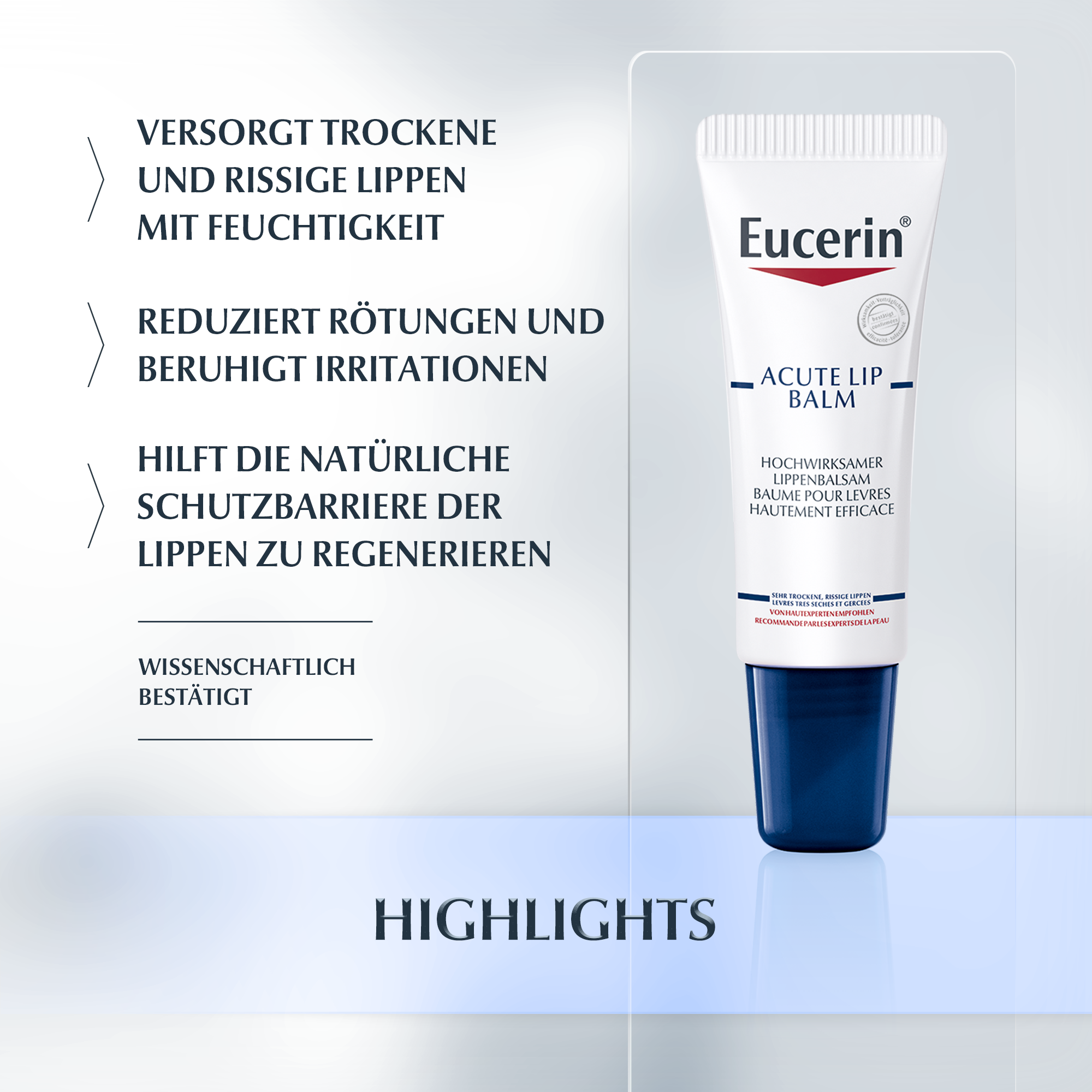 Lippenbalsam für extrem trockene Lippen Acute Lip Balm Eucerin